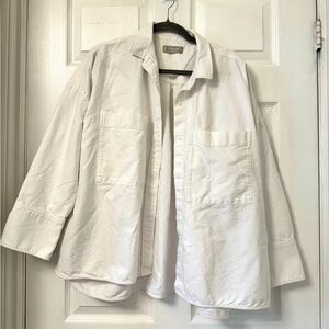 Everlane Boxy Oxford White Button-Up Shirt